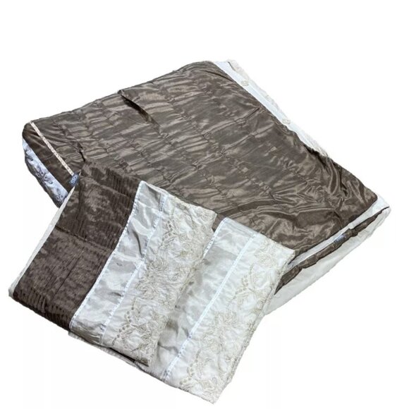 KAS Bedding Set Queen or King Duvet Cover + Shams Pillowcases Brown Beige Luxury - Picture 1 of 11